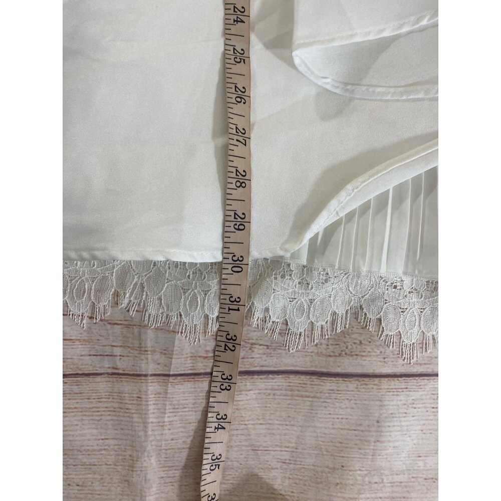 HA Boutique Women's White Asymetrical Cocktail Mini Dress - Medium - Picture 6 of 14